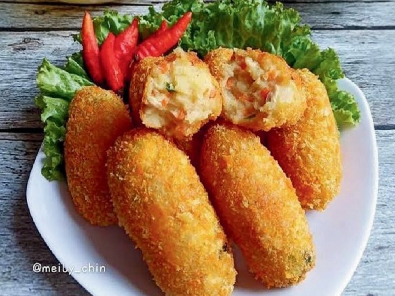 Kroket Ayam sayur
